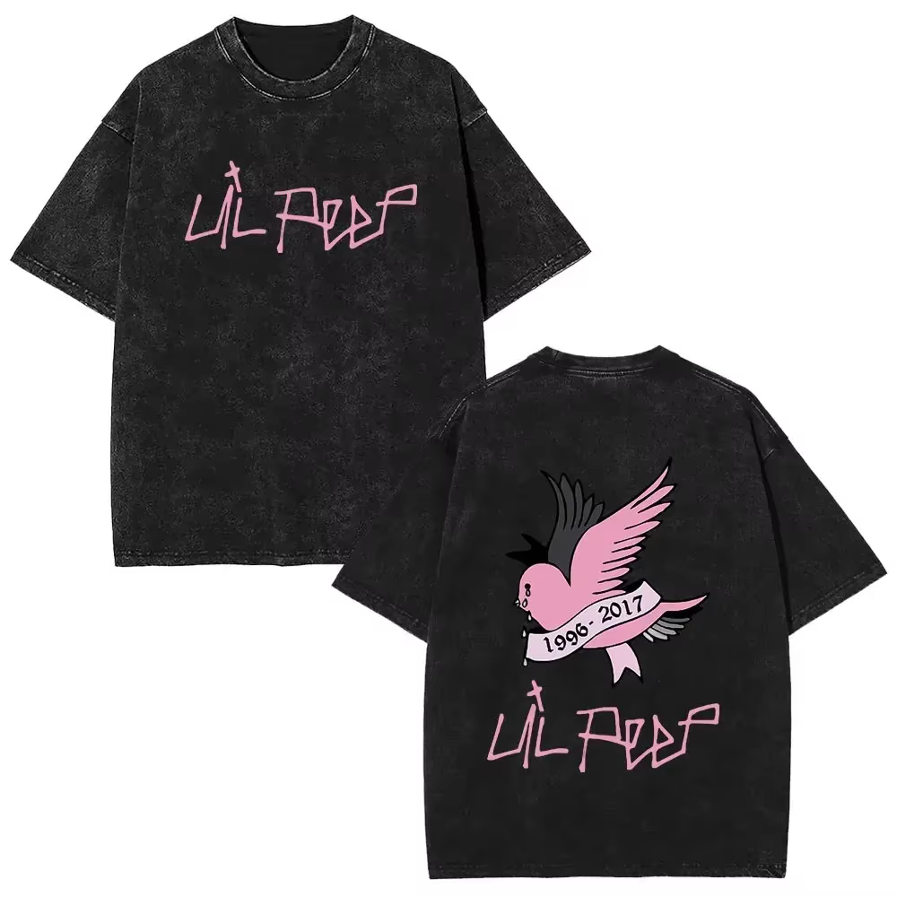 T-shirts vintage Bear Crybaby de l'album musical du rappeur Lil Peep, été 2026, hommes femmes, hip h