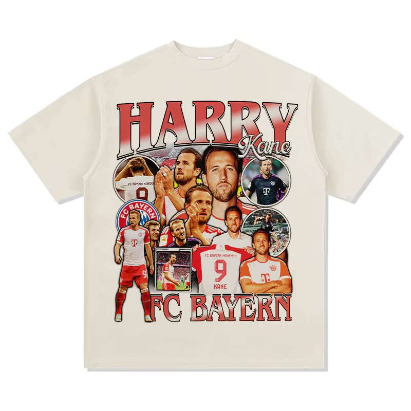 T-shirt de football vintage en coton pour homme, maillot Bayern, chemise commémorative, chemise d'ét