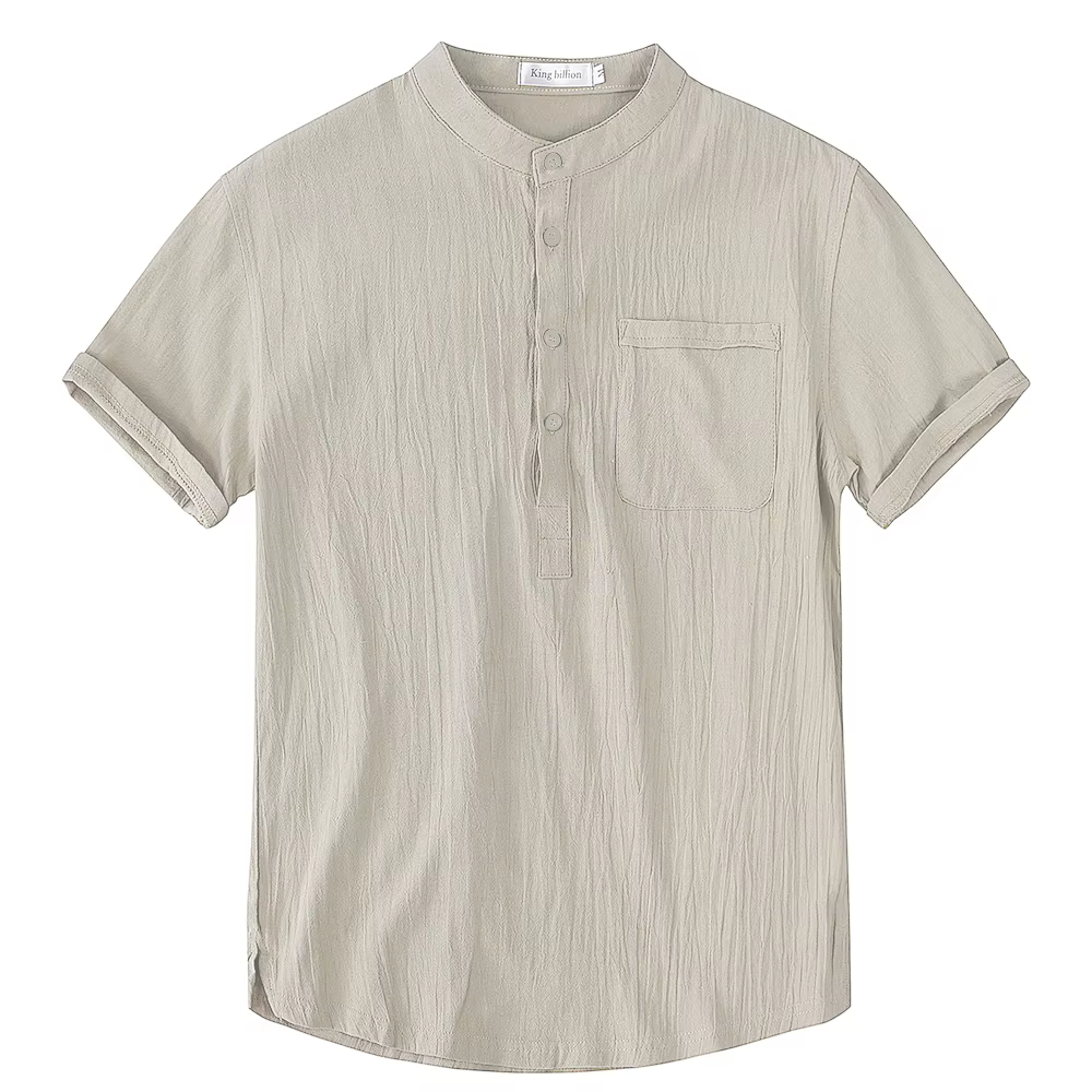 Été nouveau T-shirt à manches courtes pour hommes coton et lin Led décontracté hommes T-shirt chemis
