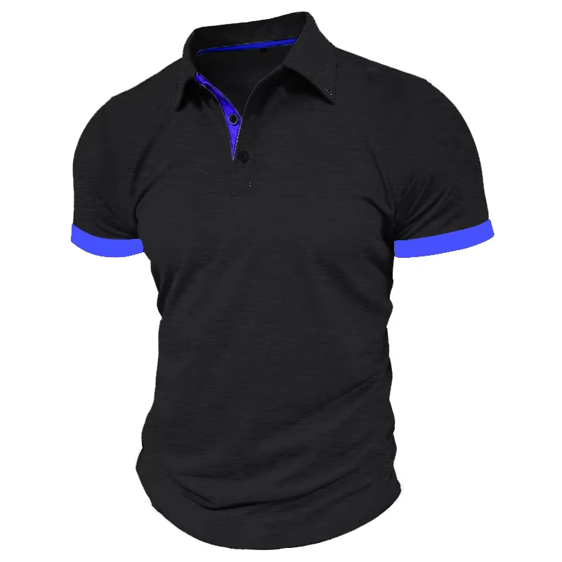 Polo d'été à manches courtes pour hommes, surdimensionné, couleur unie, t-shirts respirants, Streetw