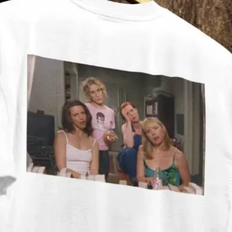 Sex and The City "emojis TV Drama T-shirt pour hommes, en coton, décontracté, à la mode, unisexe, no