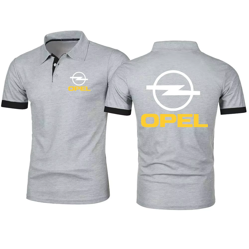 Polo à manches courtes pour hommes, Polo OPEL Économie de voiture, POKubLapel Y-Tee Taille S-8XL