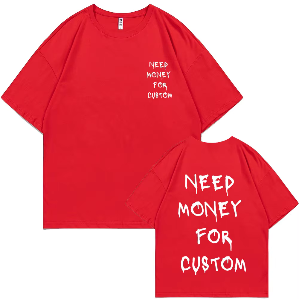 T-shirt manches courtes homme et femme, humoristique et décontracté, en pur coton, avec impression d