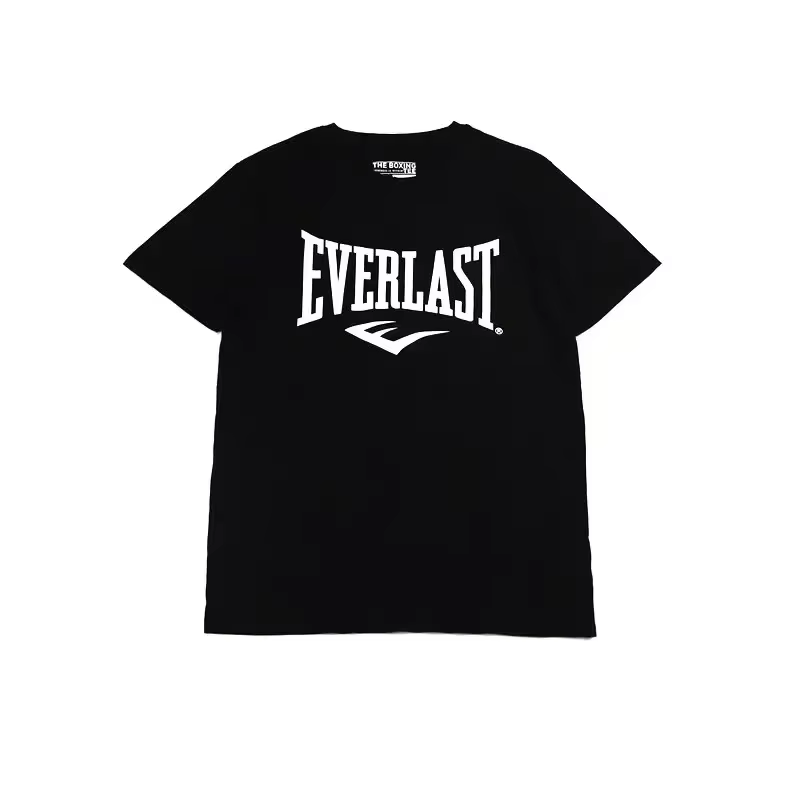 Nouveau T-shirt EVERLAST 2026 pour Hommes et Enfants, Sport de Boxe, Décontracté Ample, Manches Cour