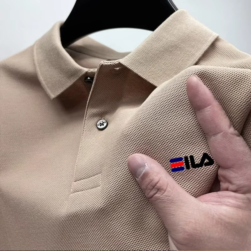 Nouveau polo pour homme d'été avec col rabattable, tendance, pour la pêche en plein air, décontracté