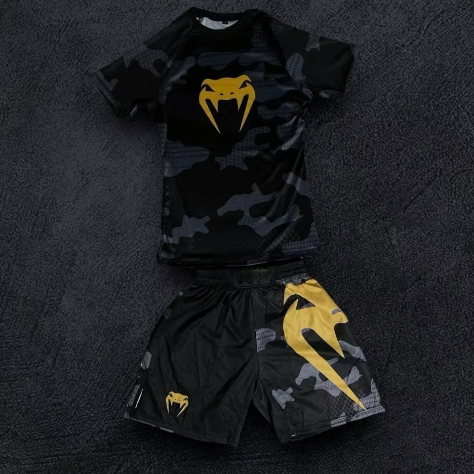 2026 UFC Fighting Night 2.0 Ensemble de sport pour hommes et femmes Vêtements de sport respirants ab