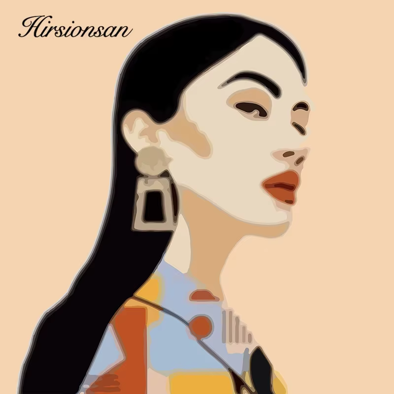 Hirsionsan – t-shirt en coton imprimé pour femme, haut Chic, ample, décontracté, esthétique, surdime