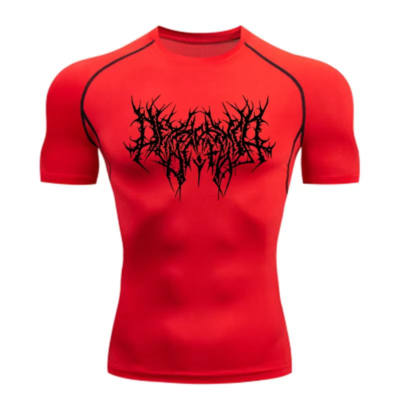 T-shirt de sport à séchage rapide pour homme, t-shirt de compression, maillot de fitness, t-shirts d