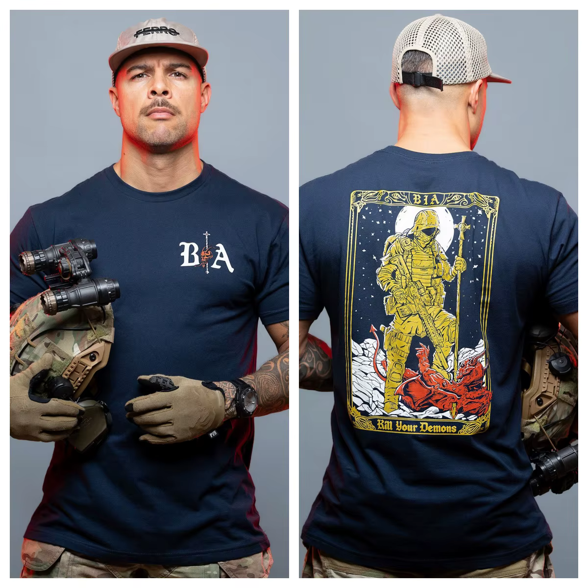 Kill Your Demons _ T-Shirt - Convient pour les vêtements de sport en pur coton