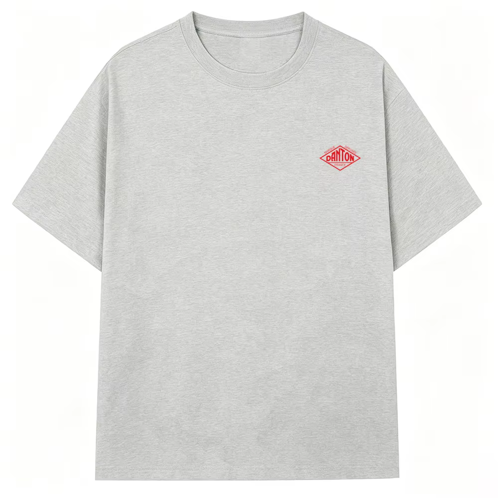 Nouveau T-shirt Classique Brodé en Coton Uni Ample à Manches Courtes pour Couples, Hommes et Femmes,
