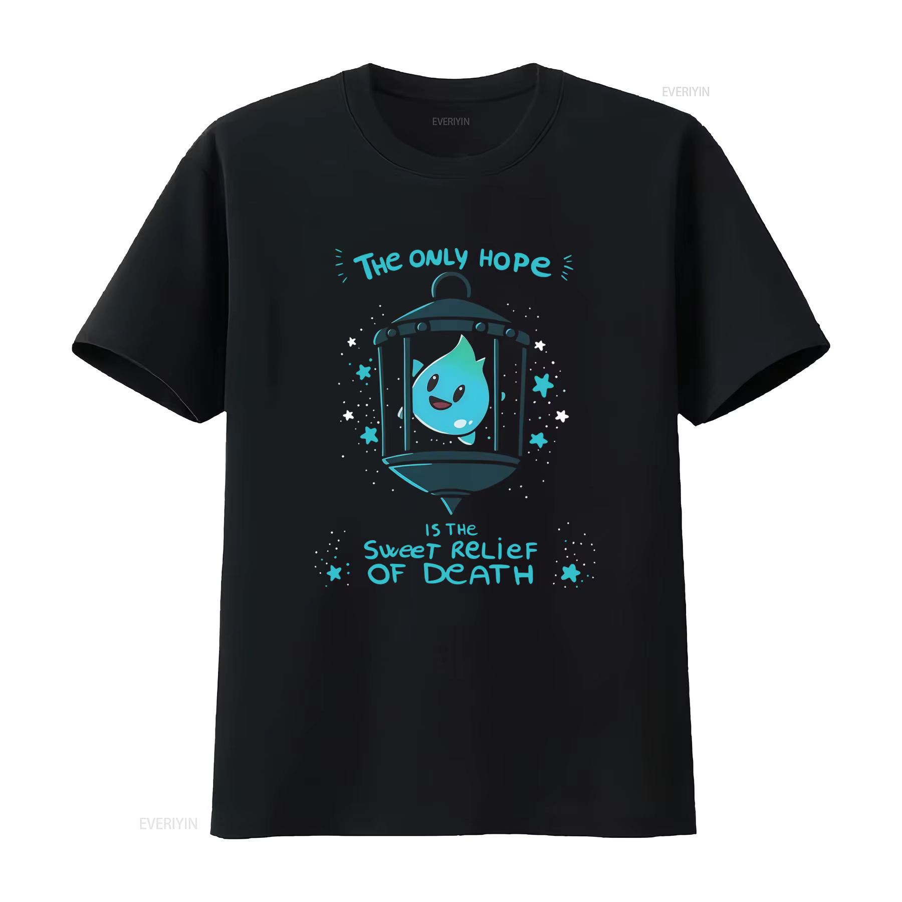 T-shirt Lumalee The Only Hope Is Sweet Relief Of Death Design Luna Star Print Unique vintage Washed 