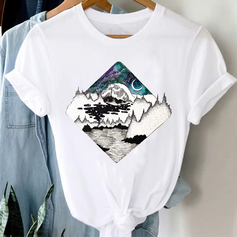 T-shirt avec étoile dorée à cinq branches pour femme, veste courte, cool, nouveau style étranger, do