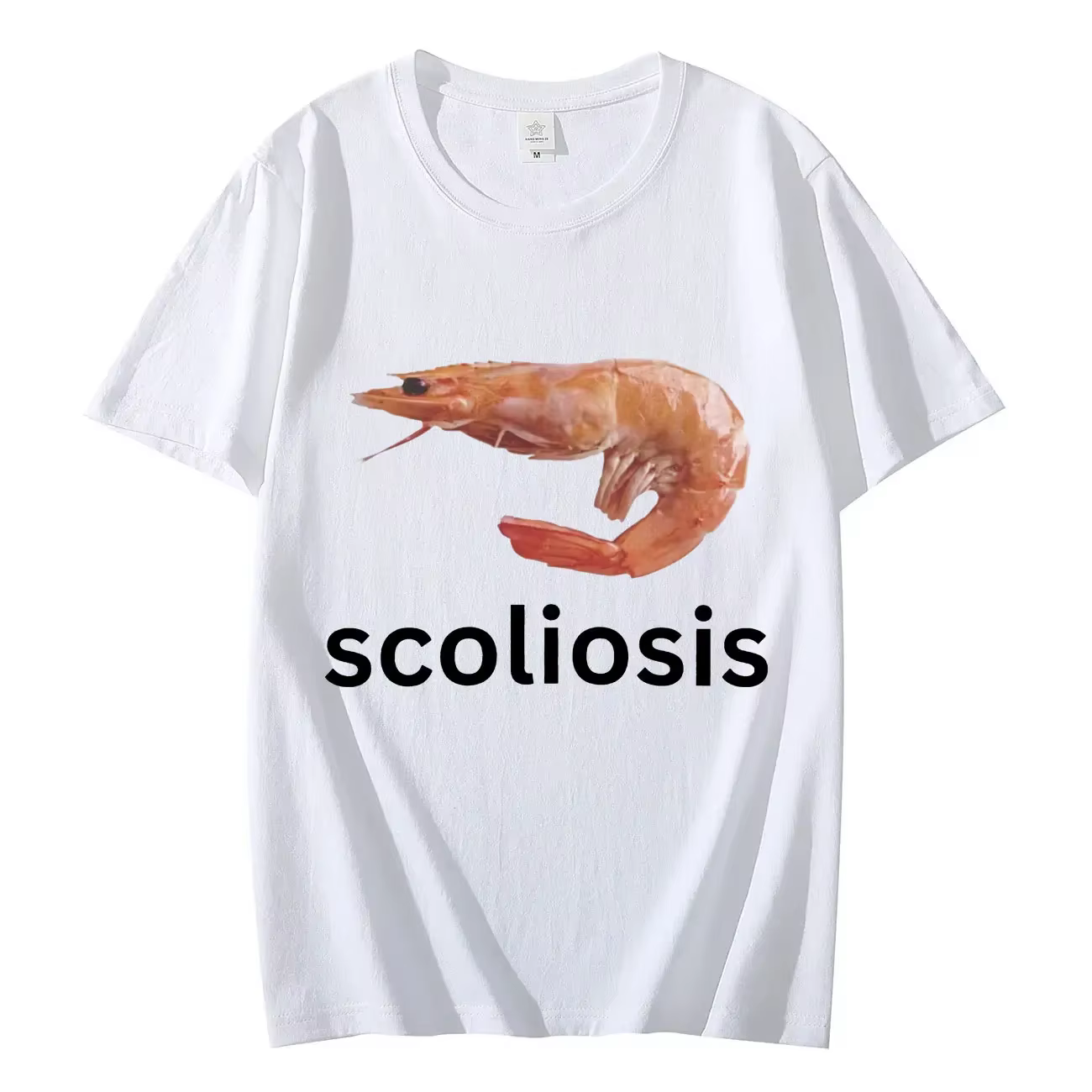 Scoliose-T-shirt à manches courtes unisexe, décontracté et humoristique, à la mode, streetwear pour 