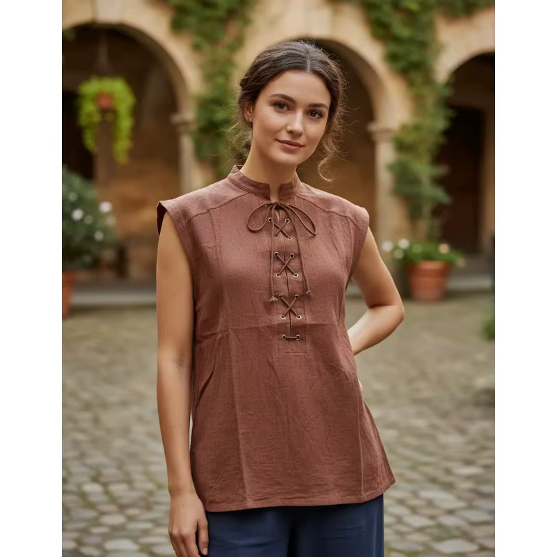 Débardeur pour homme style celtique viking steampunk, décontracté et gothique