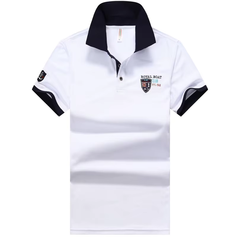 Polo décontracté à manches courtes pour homme, haut en fibre synthétique, style aviation, couleur un
