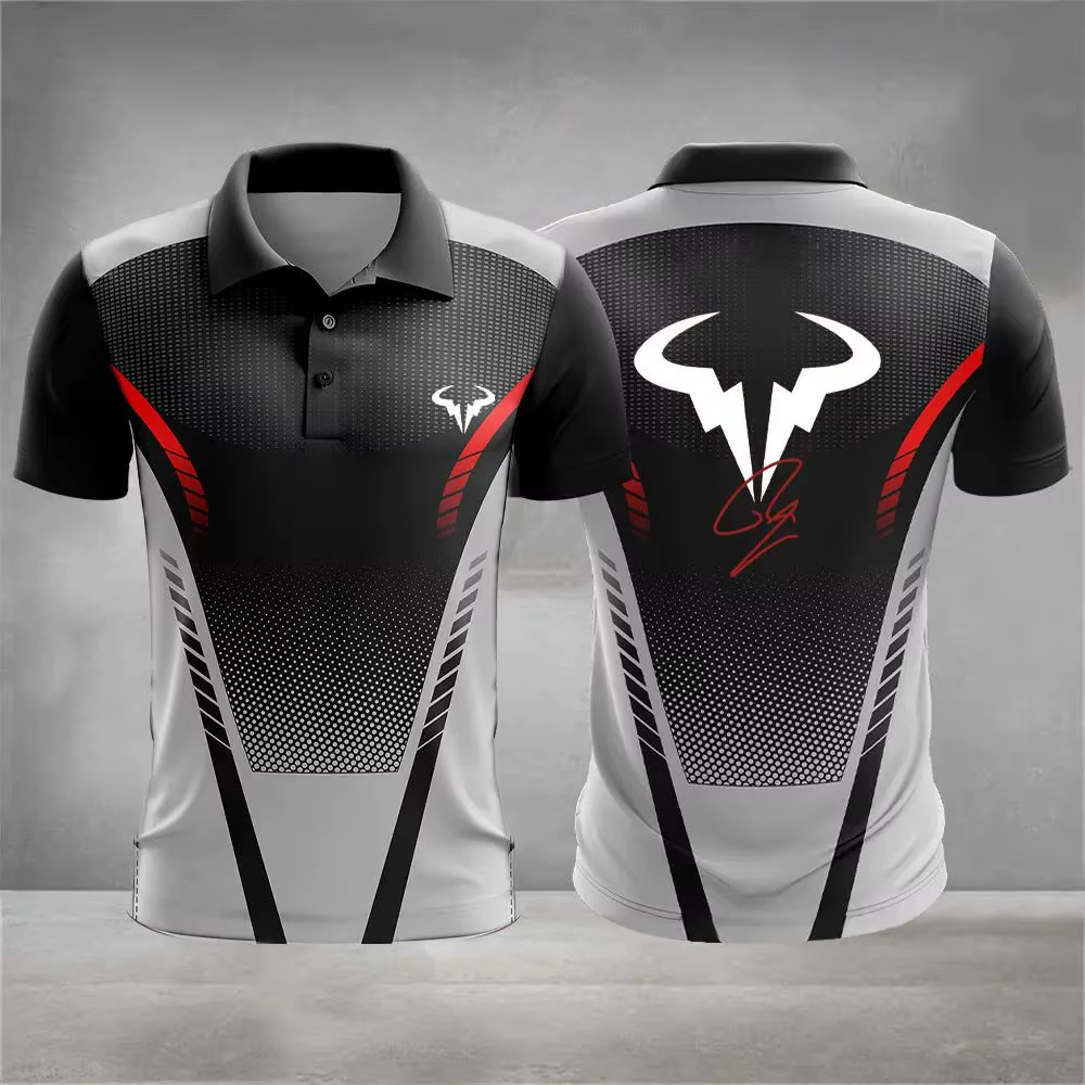 Nouveau Polo Homme Été 2026 – Tendance, Confortable, Doux et Respirant avec Motif Imprimé 3D