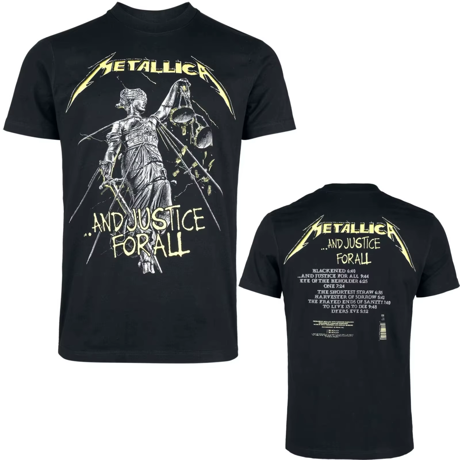 T-shirt de la tournée mondiale 2026 du groupe Summer Metal, style du 21e siècle, en coton unisexe, d
