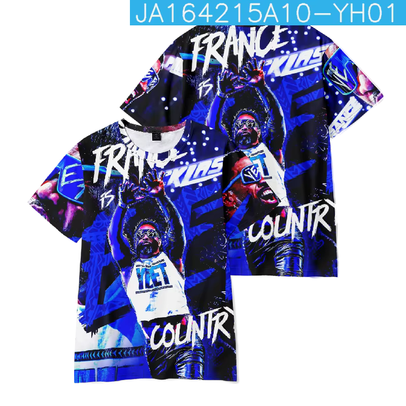 Jey Uso Yeet Logo T-Shirts été femmes hommes mode décontracté HipHop col rond manches courtes T-shir