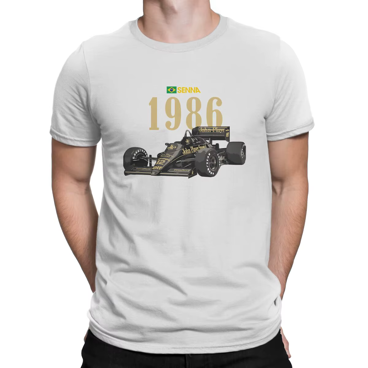 T-shirt col rond homme, pur coton, cadeaux d'anniversaire distinctifs, Streetwear, Ayrton Scannelle 