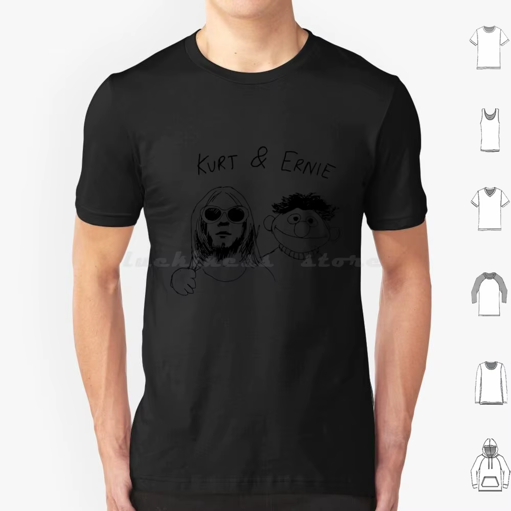 Kurt et Ernie t-shirt 6xl coton Cool t-shirt Kurt Ernie