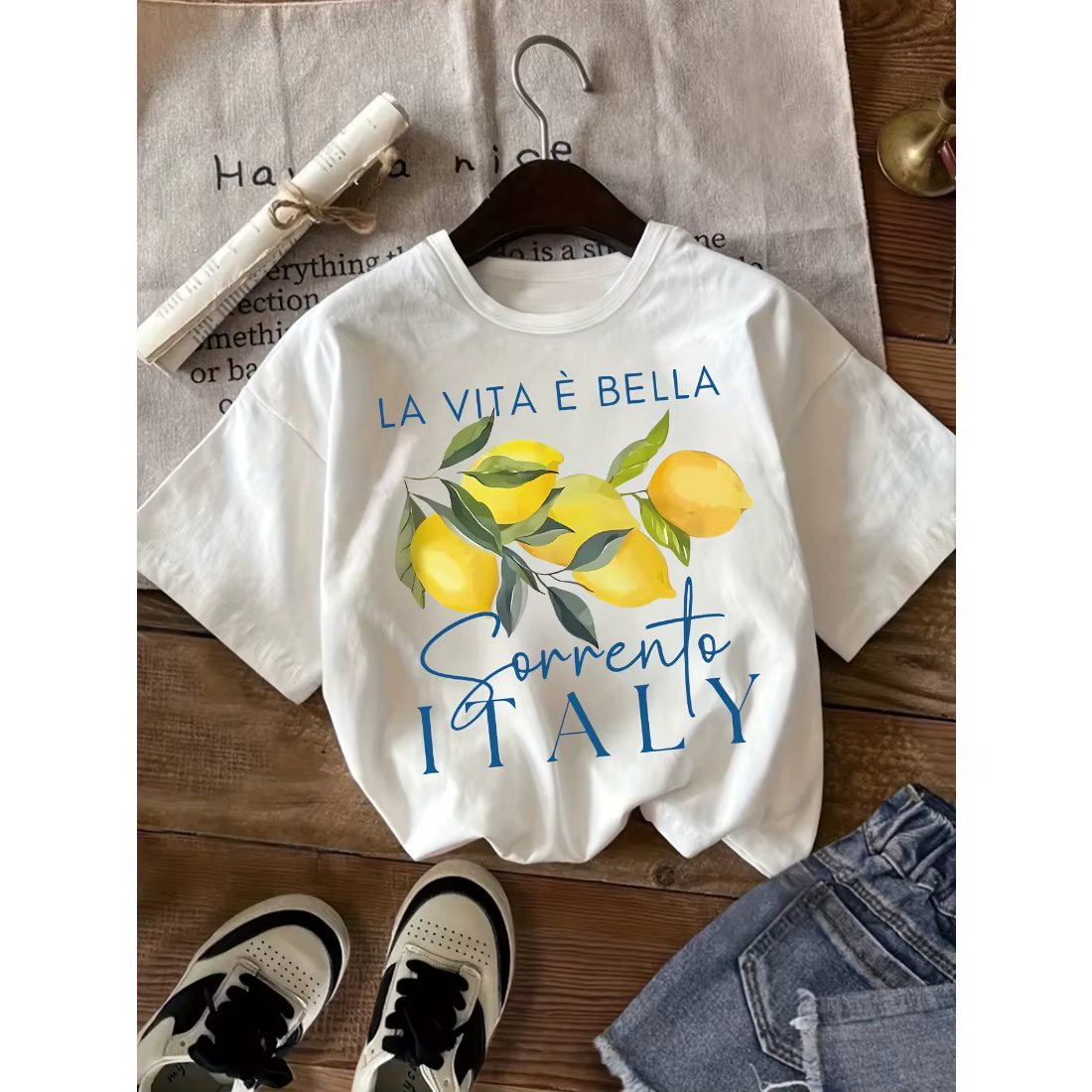 T-shirt pour enfants, ample, confortable, doux, respectueux de la peau, léger, simple, couleur lime,