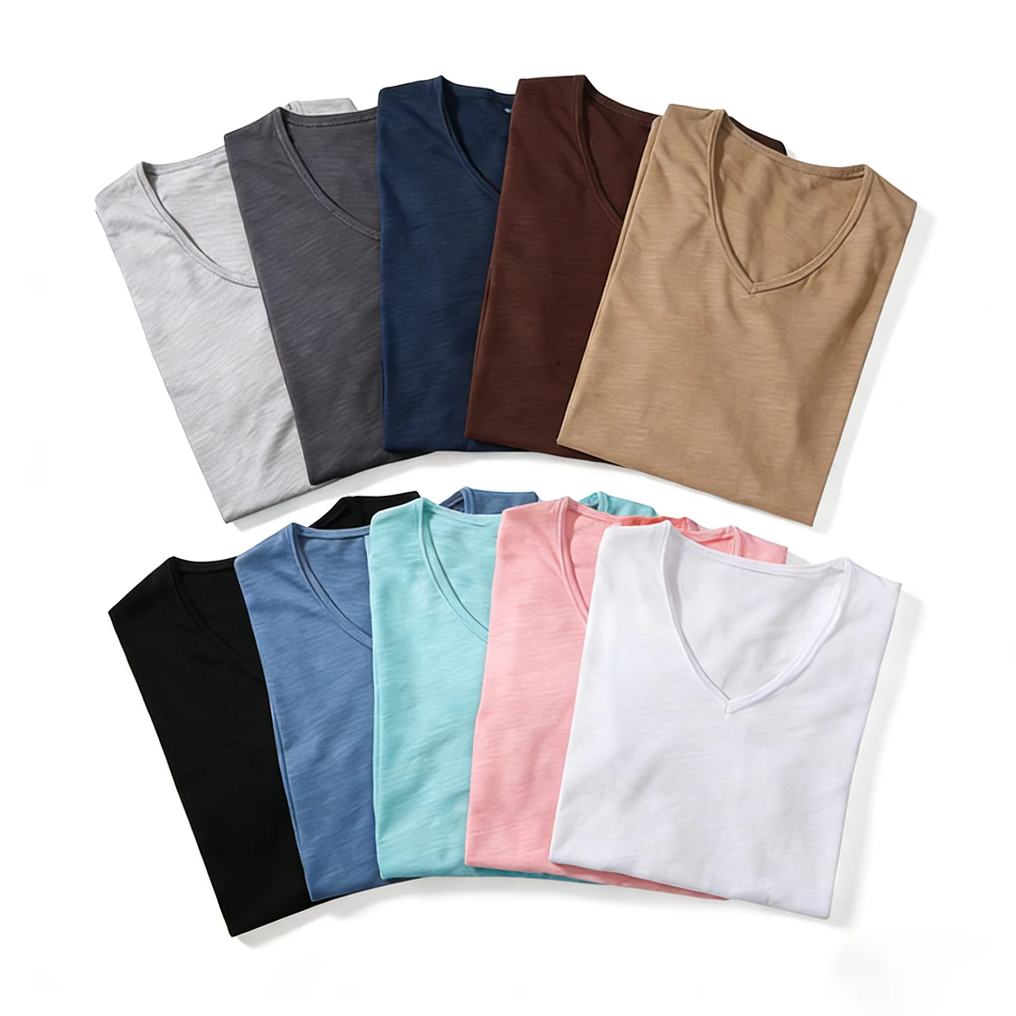 T-shirt pour homme 100% coton, manches courtes, été, noir et blanc, vêtements pour homme, doux, de h
