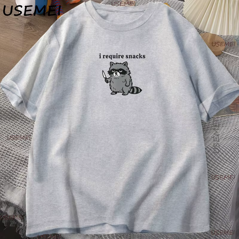 Je rechercher des collations T-Shirt drôle raton laveur hommes femmes T-Shirt mignon amoureux des an