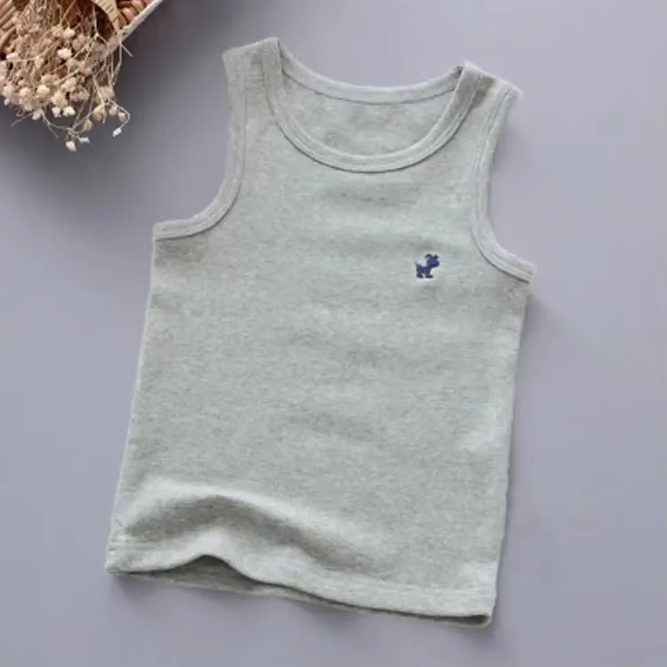 Mode enfants T-shirts pour filles couleur bonbon bébé garçons graphique T-shirt coton gilet hauts en