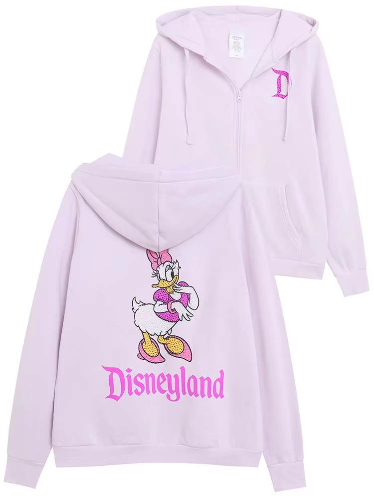 Disneyland Walt Disney monde Daisy Donald Duck lettre diamants polaire sweat veste unisexe femmes à