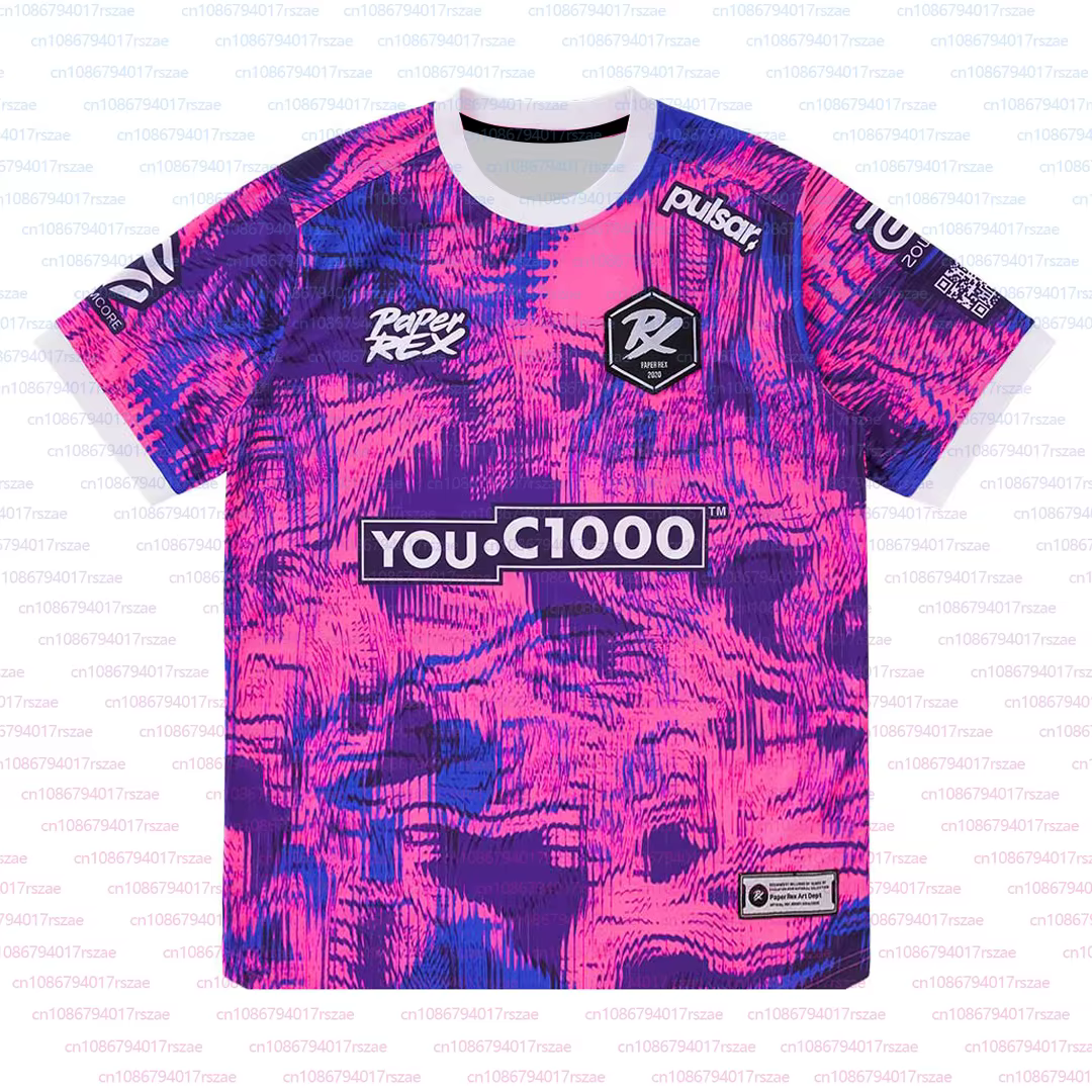 Paper Rex DinoGlitch Jersey 2025/2026 série uniforme VALORANT Esports Club PRX mode T-shirts mâle F0
