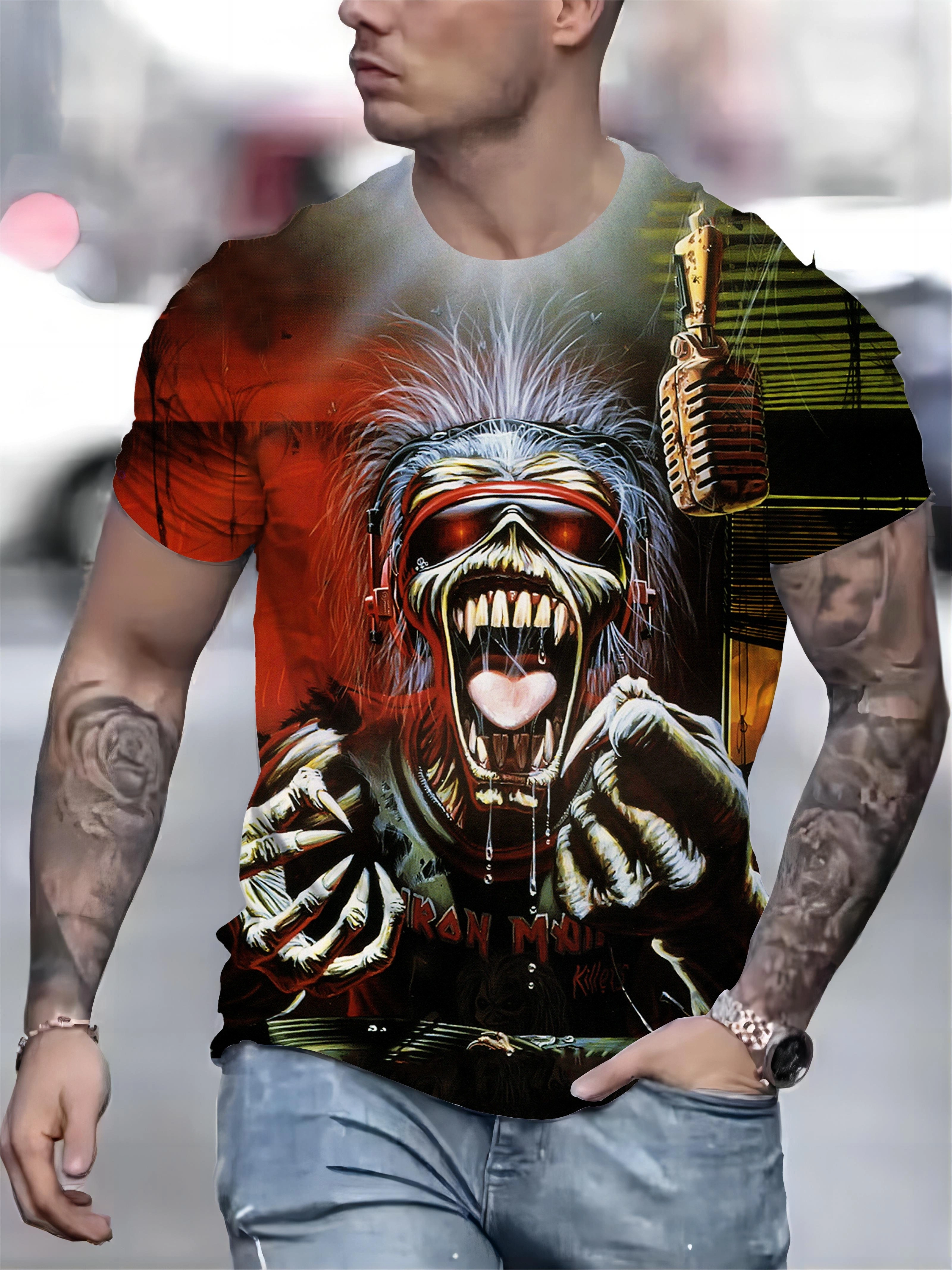 Bold Monster Graphic Tee pour Homme, T-Shirt à Manches Courtes, Confortable, Ready for Summer, Desig