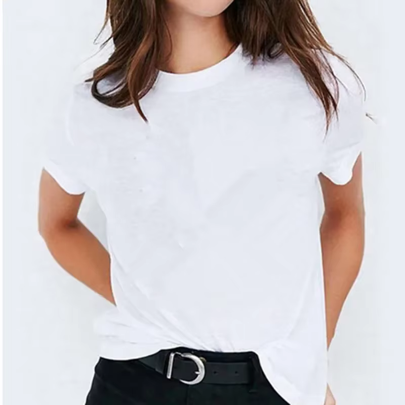 T-shirt manches courtes femme, estival et décontracté, avec 26 lettres imprimées, Harajuku, 2021