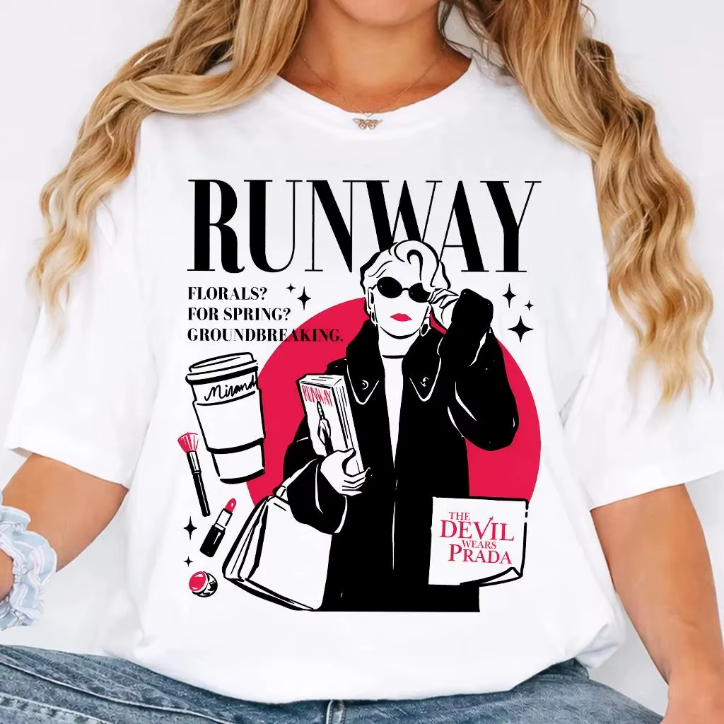 T-shirts The Devil Wears Prada 2026 pour hommes et femmes, vêtements d'été en coton Y2K, mode décont