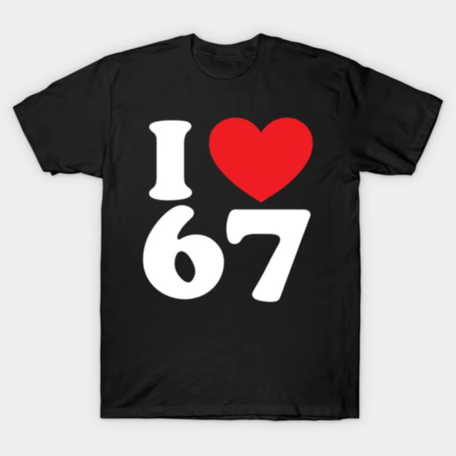 T-shirt Six Seven 67 Meme pour femmes, streetwear hip-hop, hauts à manches courtes, T-Shirt J1