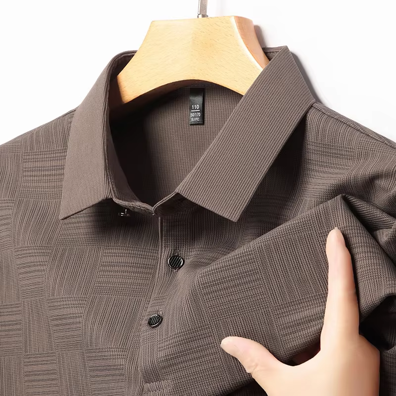 POLO à manches courtes pour hommes, imprimé Business décontracté, à la mode, haut confortable et res