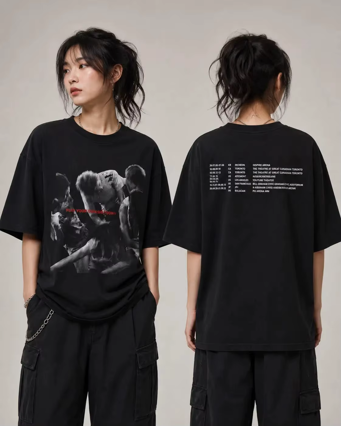 T-shirt CORTIS Tour 2026, Merchandise de concert Kpop vintage, motif street style, T-shirt confortab