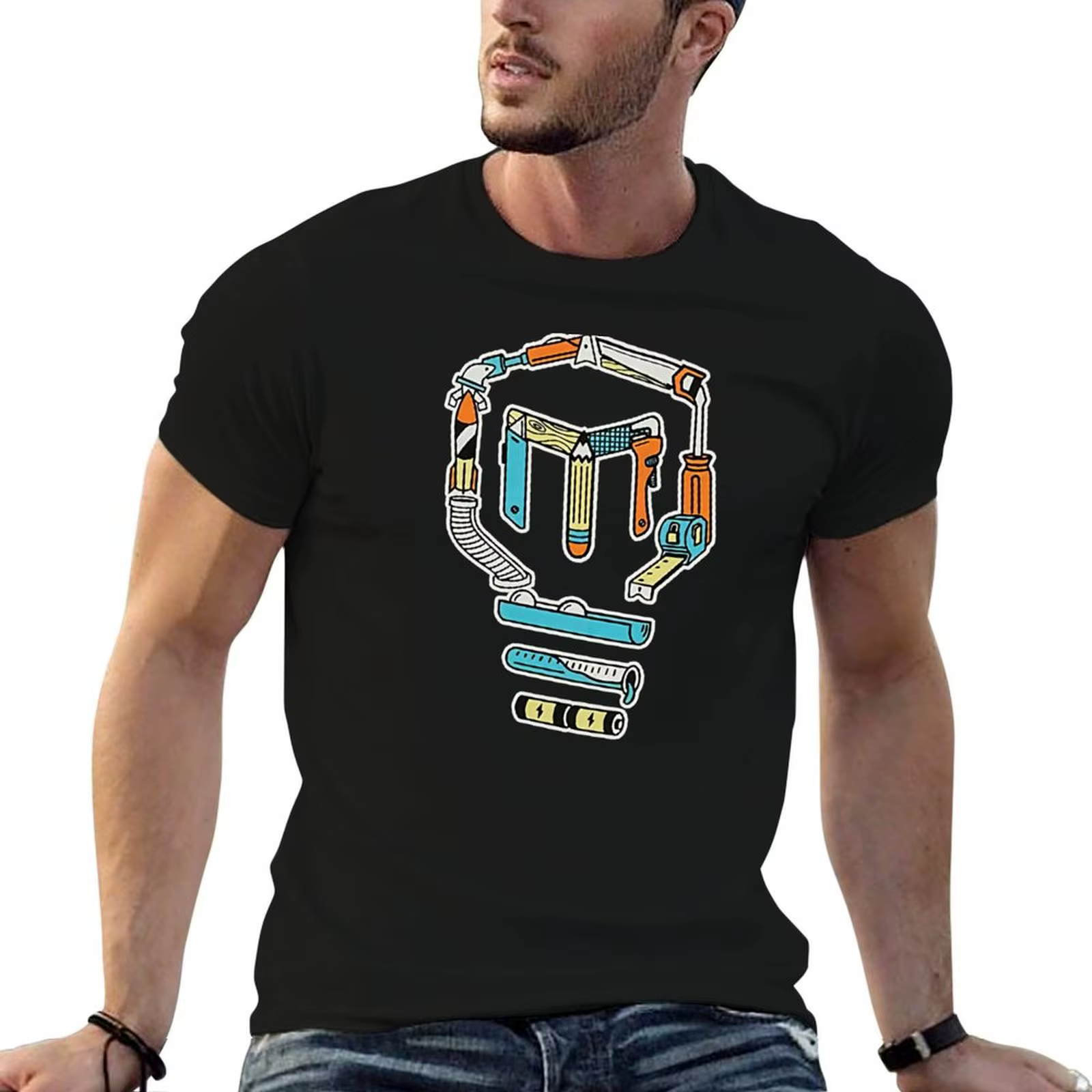 Mark Rober T-Shirt t-shirts imprimés pour homme, t-shirts amusants en coton, t-shirt graphique pour