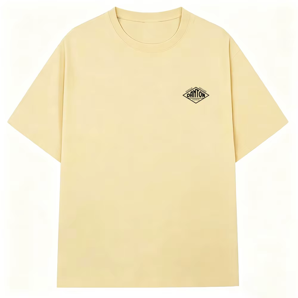 Nouveau T-shirt Classique Brodé en Coton Uni et Ample à Manches Courtes pour Couples (Hommes et Femm