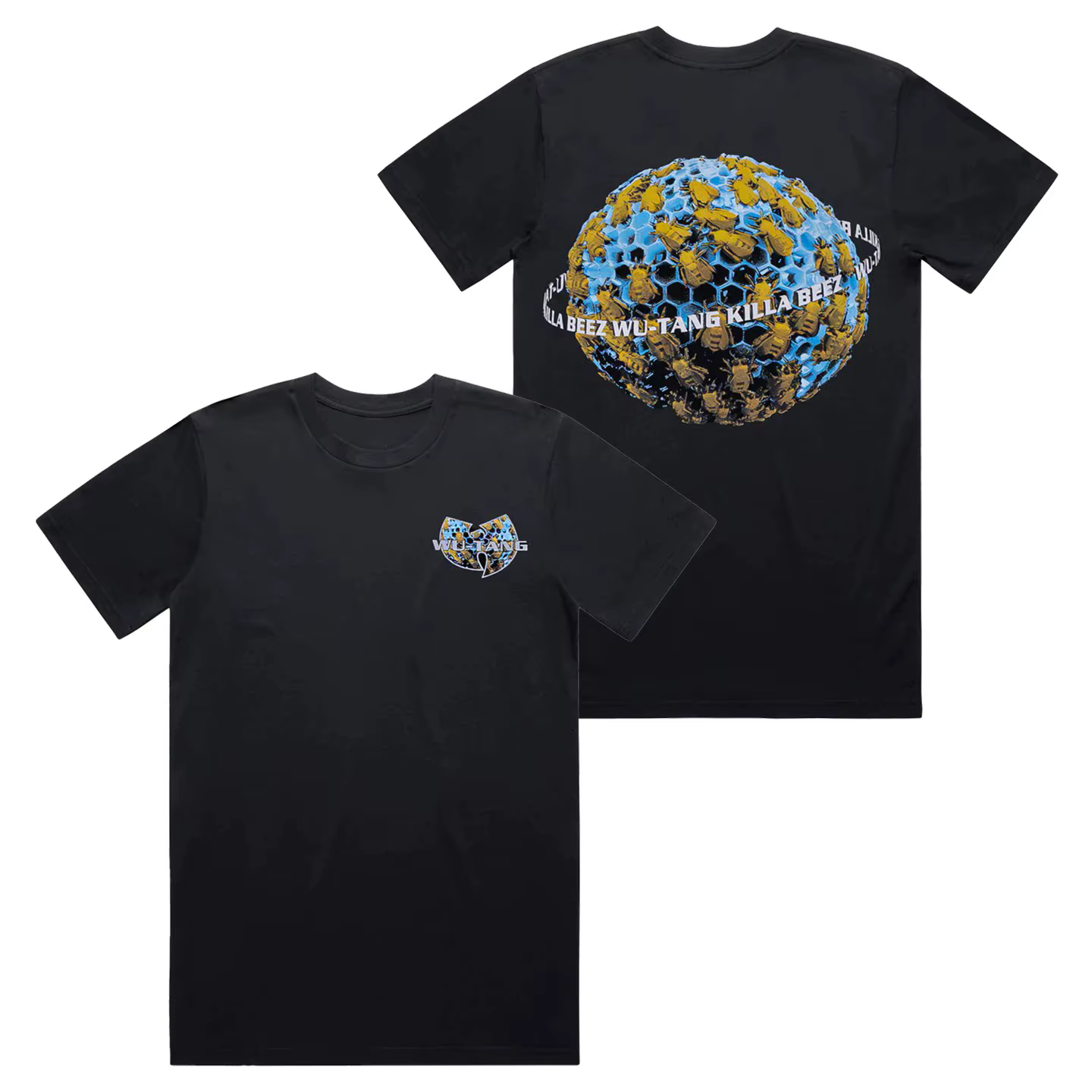T-shirt ample à manches courtes rétro américain du groupe hip-hop Wu-Tang Clan pour hommes et femmes