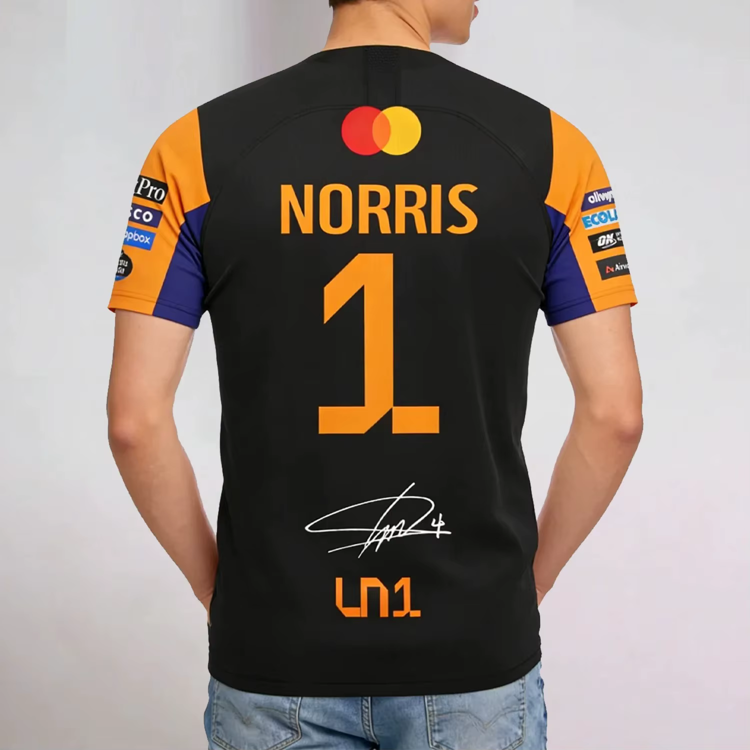 T-shirts de course pour hommes et femmes - Pilote # 1 Lando Norris & Driver # 81 Piastri Fan Tops Sp