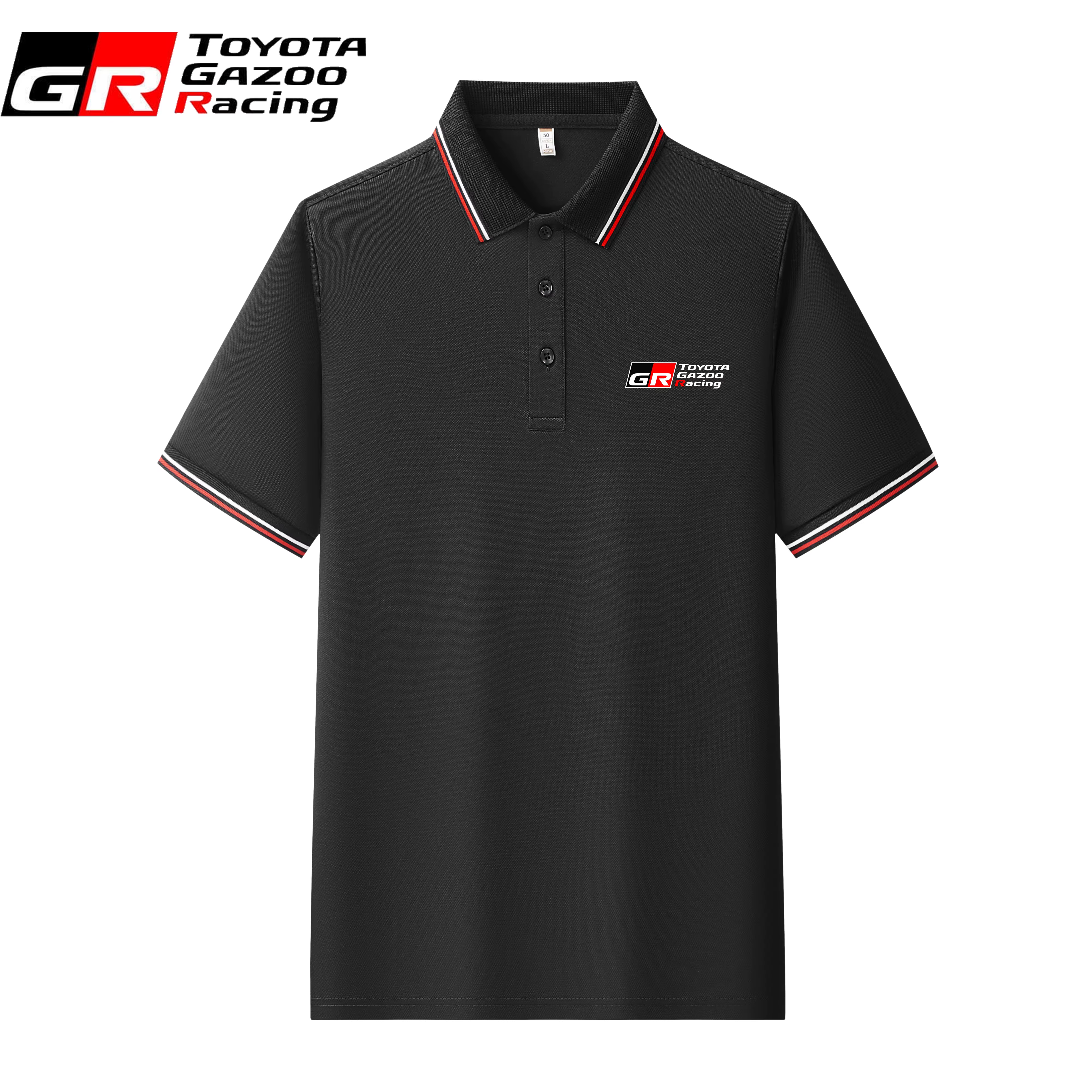 Polo à col haut Toyota GR Gazoo Racing pour hommes et femmes, mode décontractée d'été, confortable, 