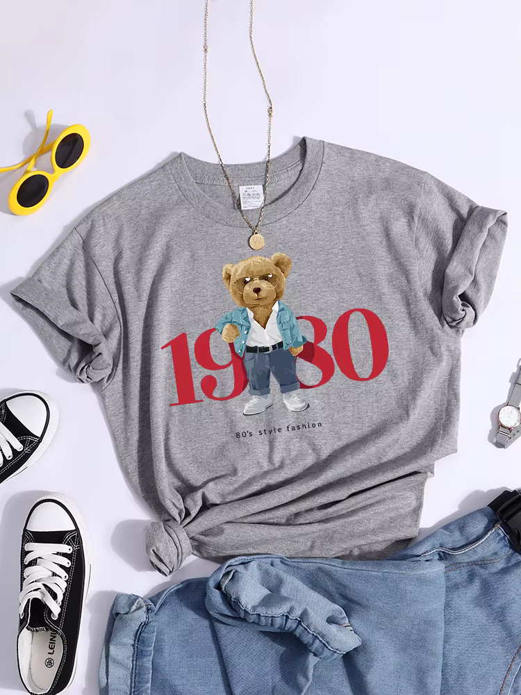 T-shirt d'été confortable, à la mode, Style 80'S, 1980