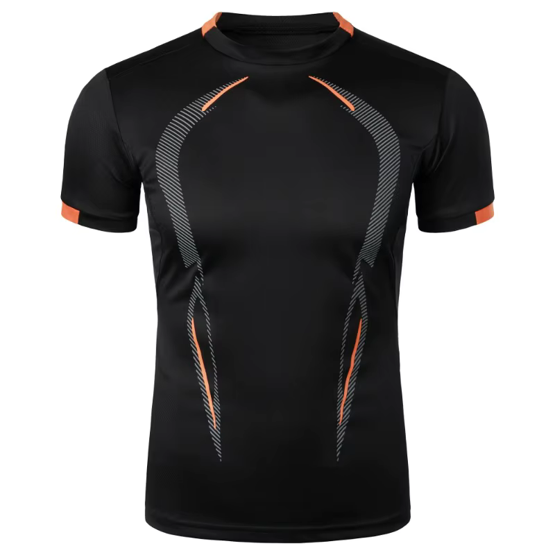 T-shirt respirant pour hommes, haut de Jogging à séchage rapide, léger, d'entraînement, de Fitness,