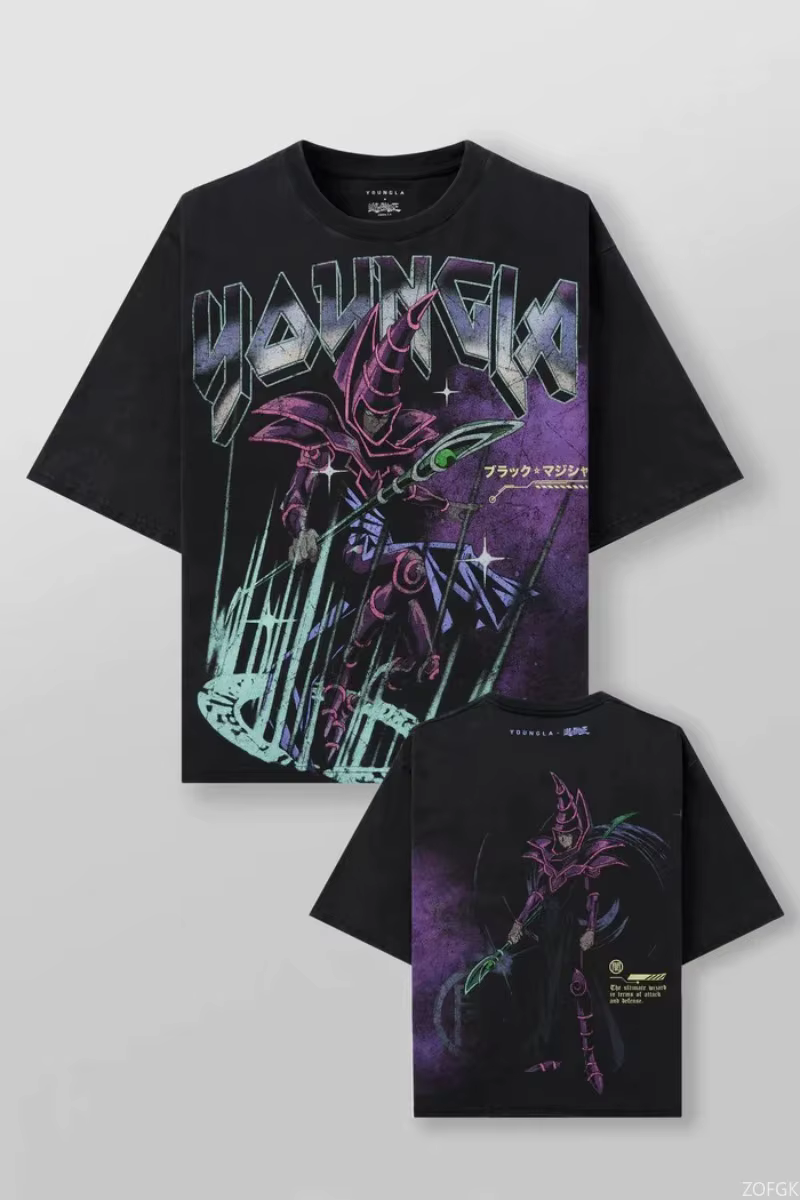 2025 Yu-Gi-Oh T-shirt imprimé surdimensionné à la mode Fan de jeu été hommes et femmes mode décontra