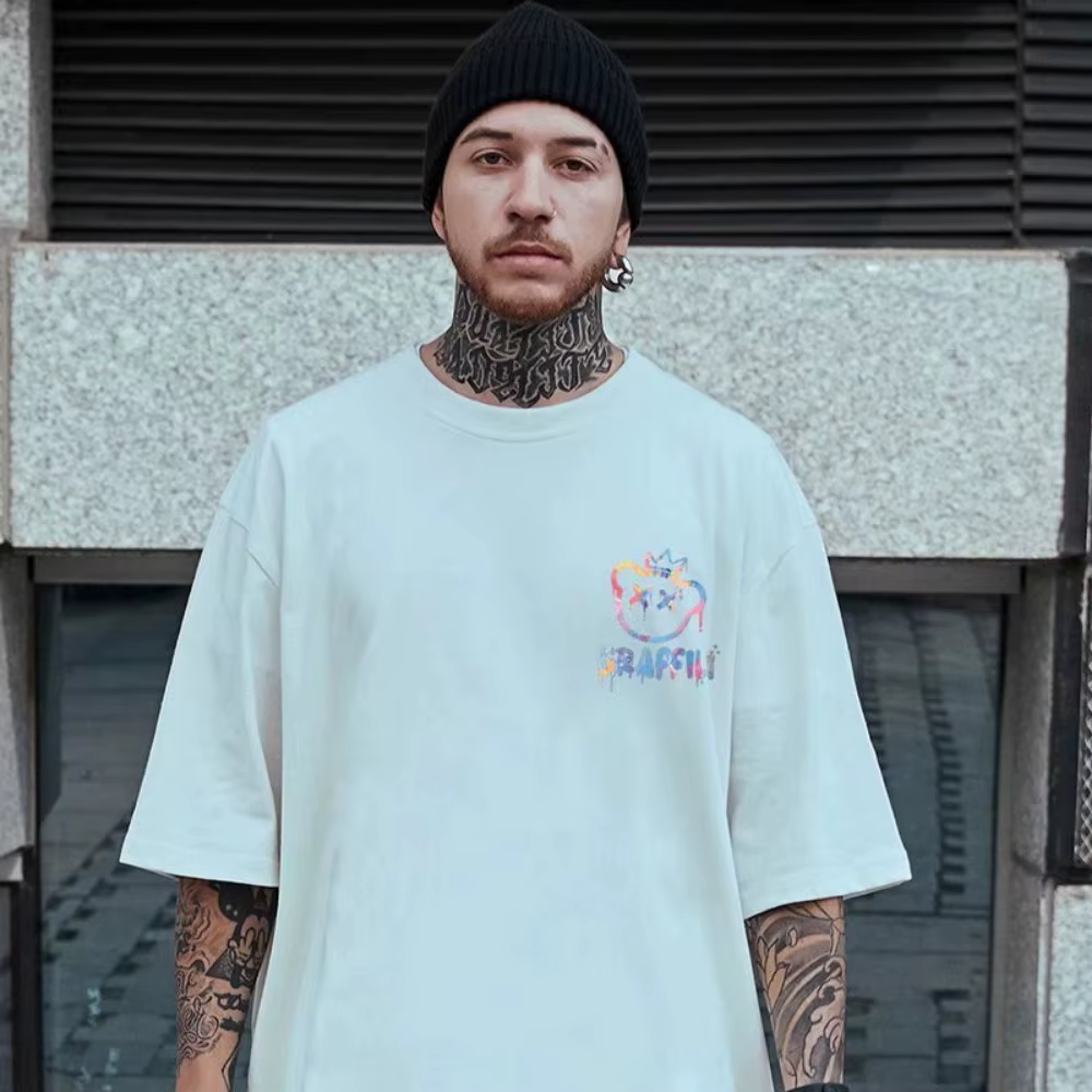 M-8XL t-shirts surdimensionnés nouveau T-shirt coréen ample été élargi col rond décontracté Couple h