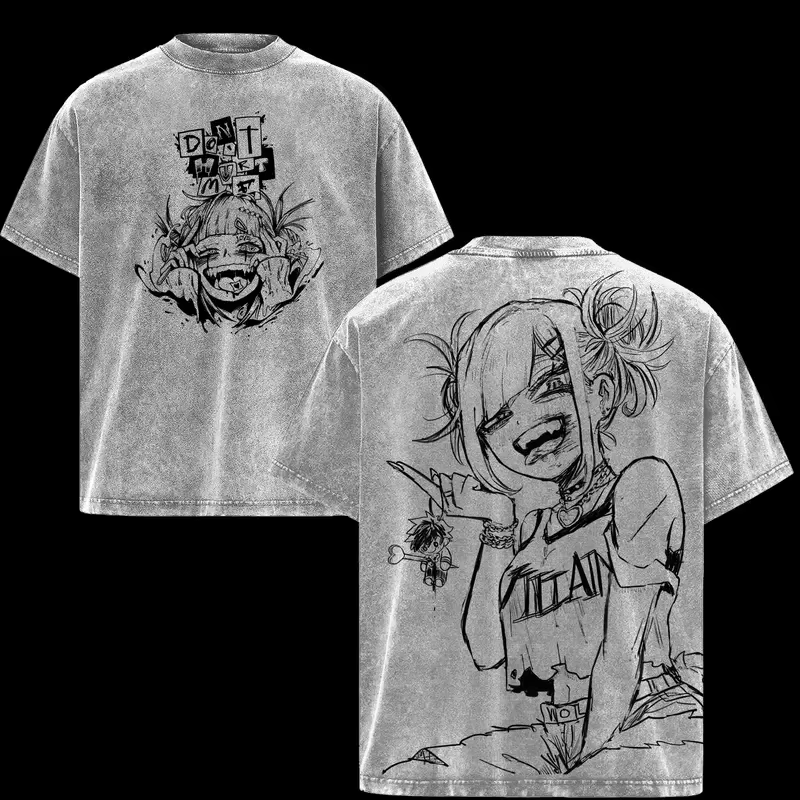 T-shirt graphique My Hero Academia Toga Himiko pour hommes et femmes, vêtements à manches courtes en