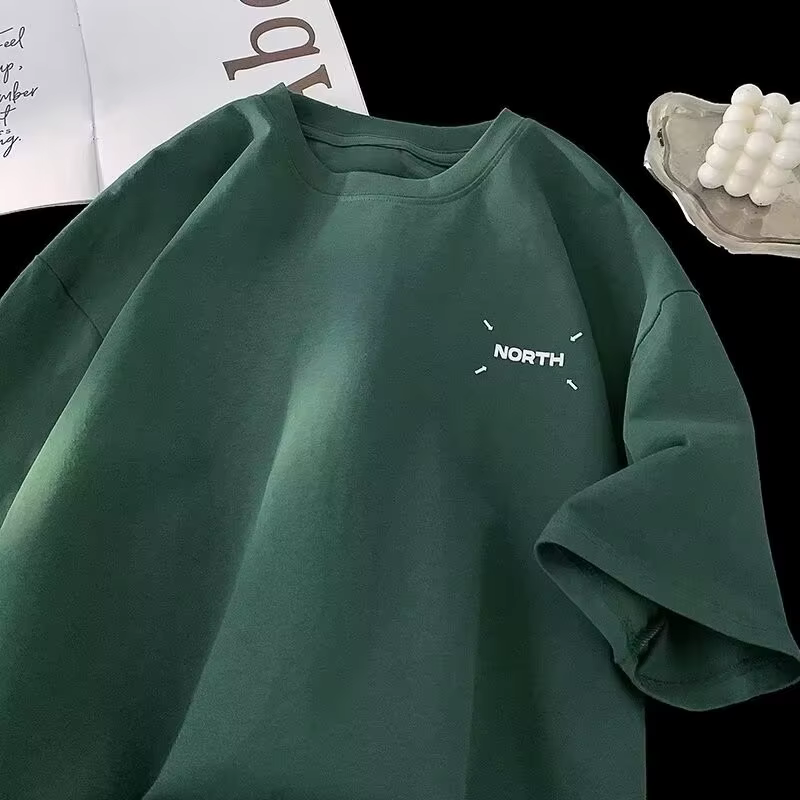 T-shirt imprimé avec Logo minimaliste 【M-8XL】 T-shirt Super grand pour hommes, mode été, Style sport