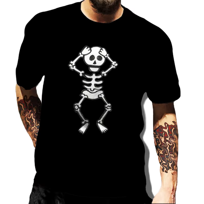Hommes Halloween T-Shirt tendance vêtements gothique Streewear homme Hip Hop hauts Clown graphique t