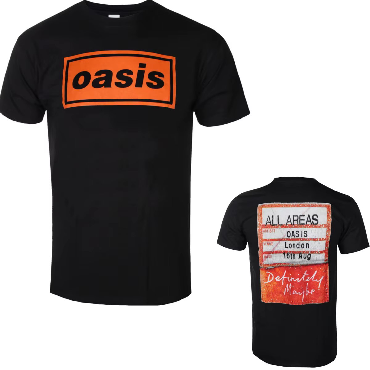 Nouveau T-shirt en coton graphique Oasis unisexe, manches courtes, tendance, de marque, de luxe, déc