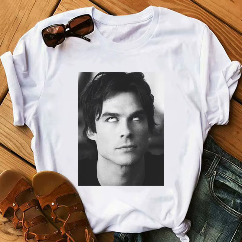 The Vampire Diaries T-shirt femme été haut ample femme T-shirt Harajuku Ulzzang vêtements décontract